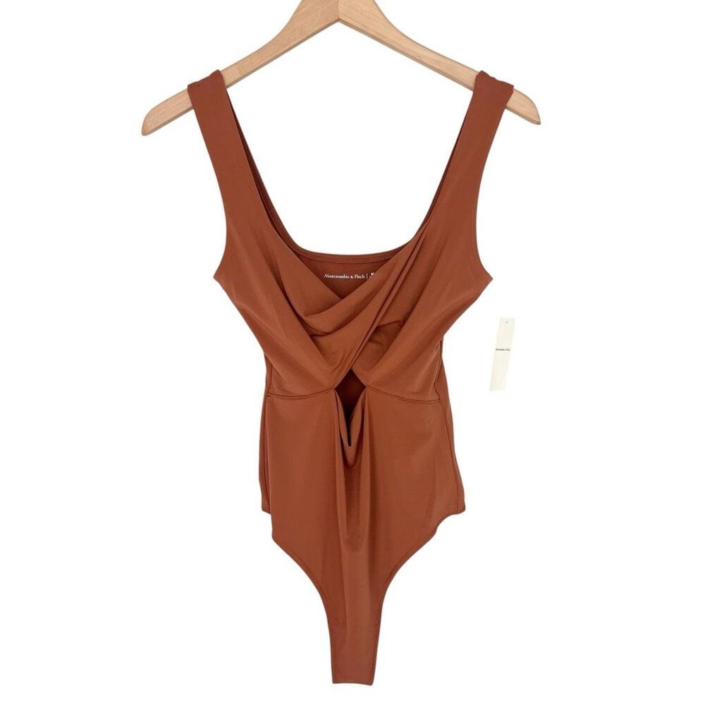 Women’s Rust Draped Tank Bodysuit